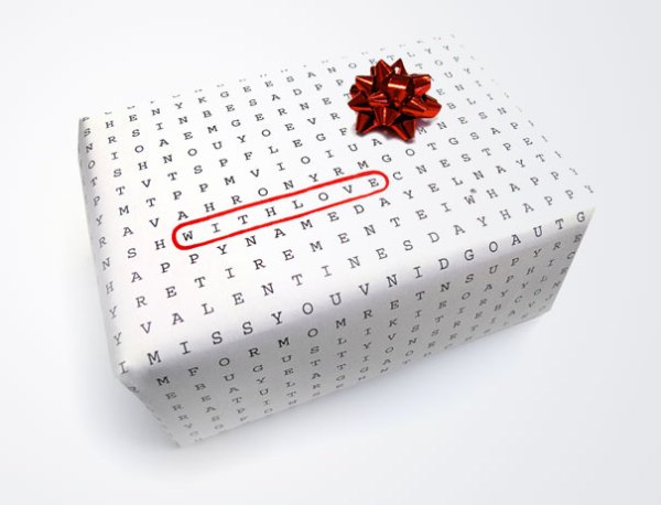 Universal wrapping paper - With love